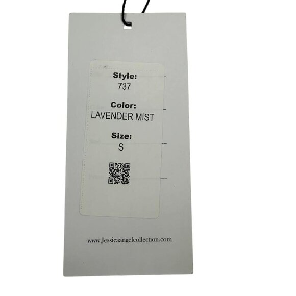 Jessica Angel 737 Criss Cross Strappy V-neck Gown Lavender Mist Small NWT - Picture 5 of 5